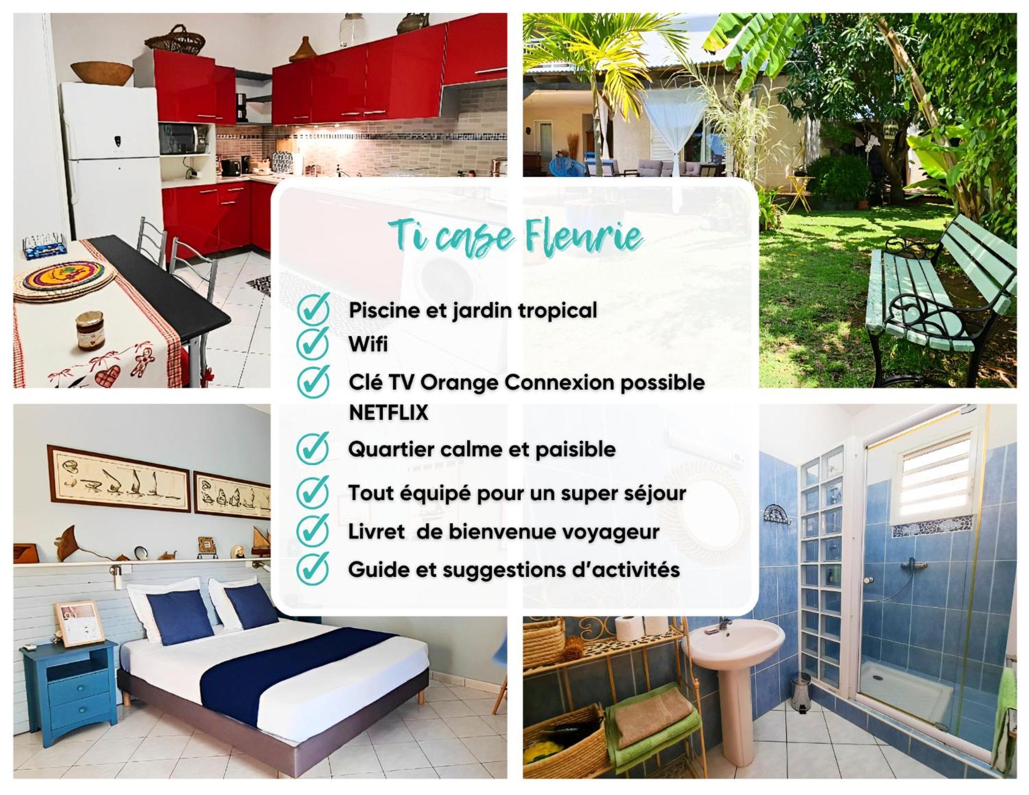 Ti Case Fleurie * Piscine * Jardin Tropical Сен-Лё Экстерьер фото